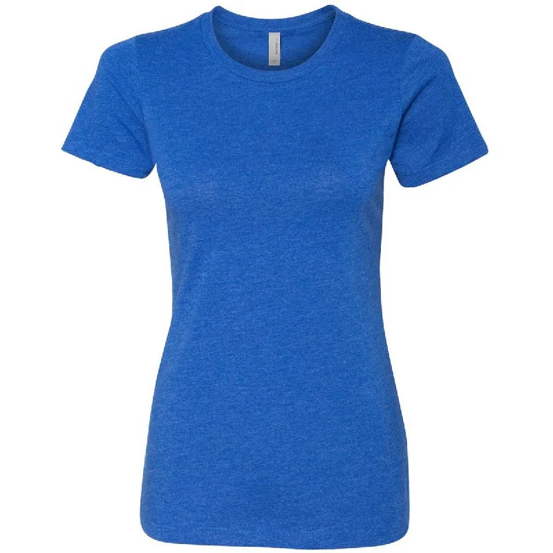 cozy ribbed sweater top for ladies -Next Level Women's Royal CVC Crew Tee