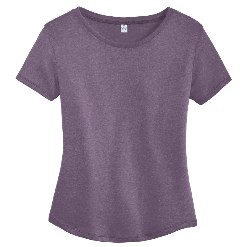 women's off-shoulder top -Alternative Women's Vintage Iris Backstage Vintage 50/50 Tee