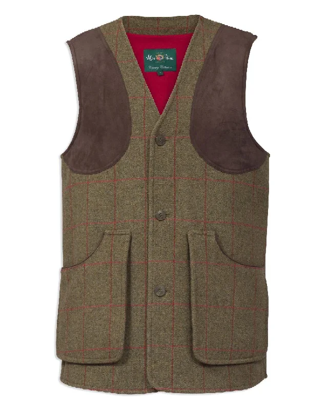 cropped faux leather jacket for women -Alan Paine Combrook Tweed Shooting Waistcoat