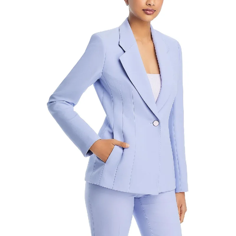 casual linen jacket for women -Lafayette 148 New York Womens Wool Suit Separate One-Button Blazer