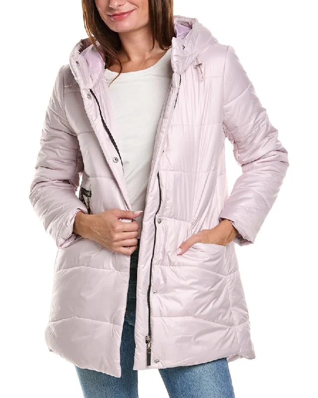 warm shearling coat for women -Pascale La Mode Puffer Coat