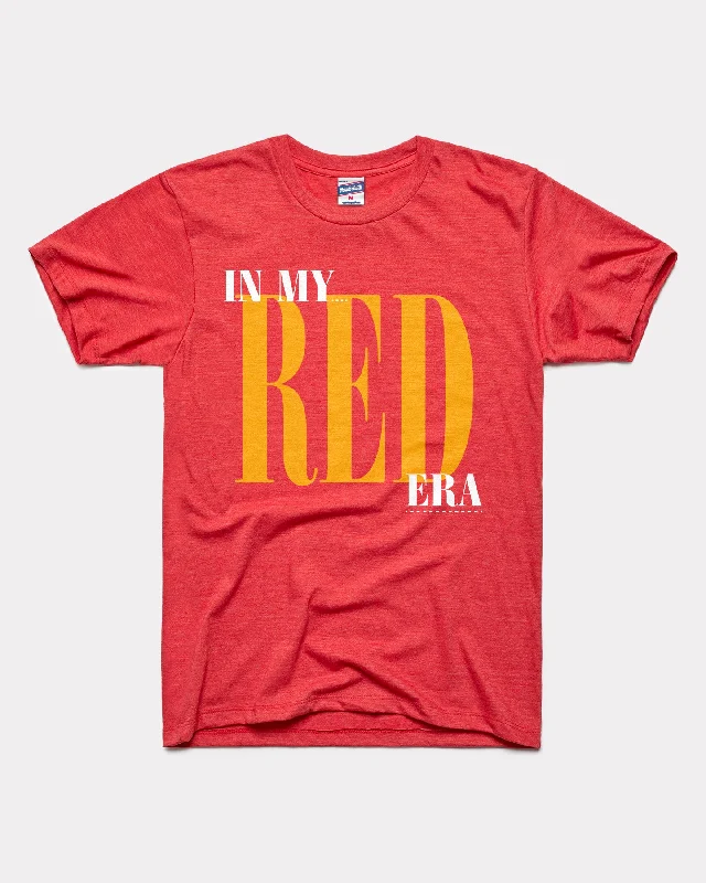 women's fitted long sleeve top -In My Red Era Red T-Shirt