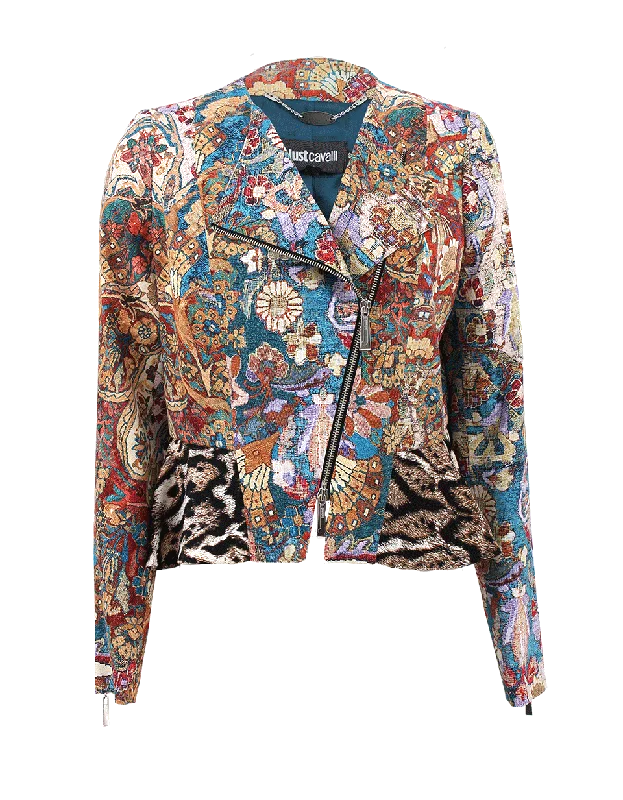 ladies' puffer jacket -Turkish Print Jacket