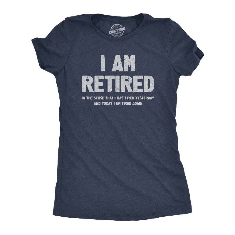 women's knitted sweater top -I Am Retired Women's T Shirt