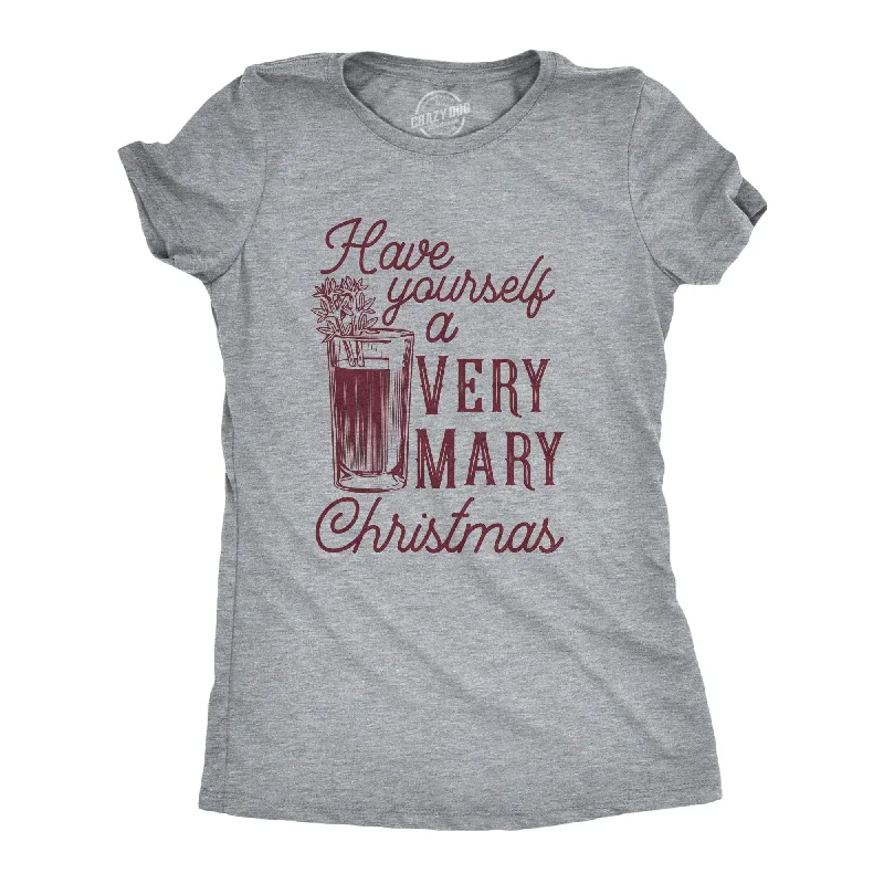 trendy puff sleeve blouse for women -Have Yourself A Very Mary Christmas Women's T Shirt