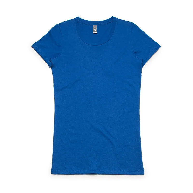 breathable moisture-wicking top for women -AS Colour Women's Bright Royal Wafer Tee