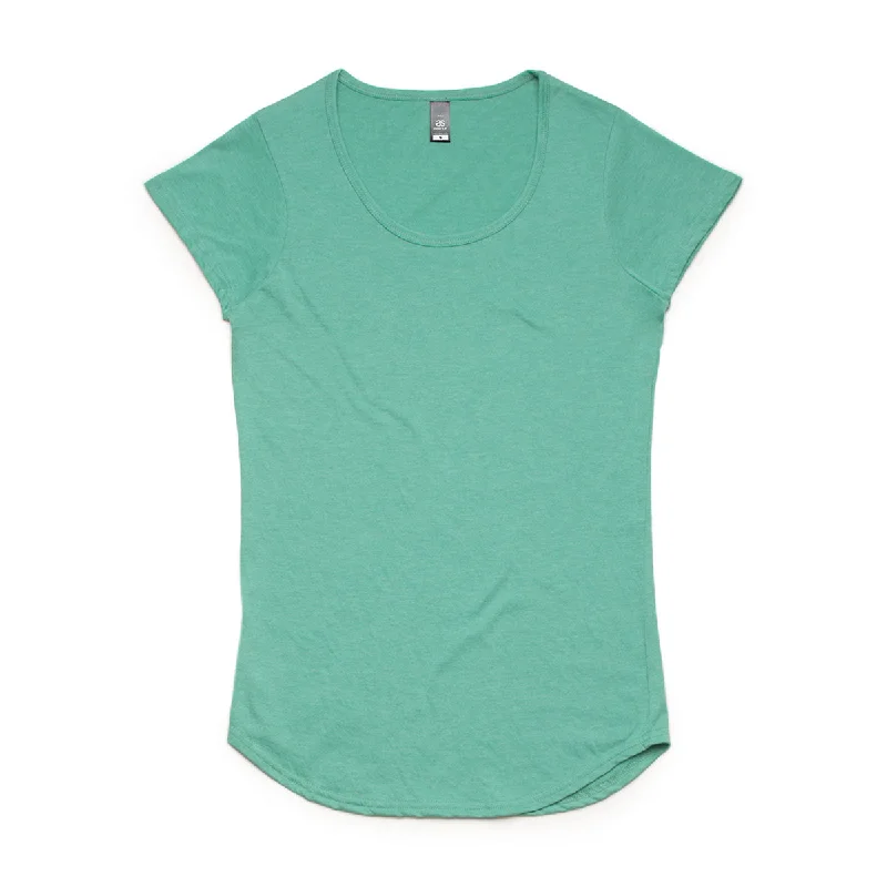 casual relaxed-fit blouse for women -AS Colour Women's Light Green Marle Mali Tee