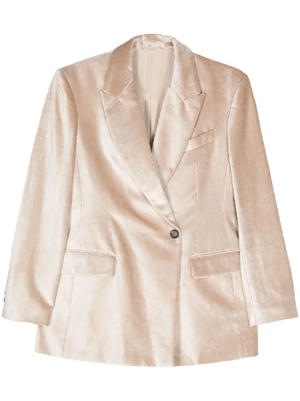 casual linen jacket for women -Brunello Cucinelli Women's Jackets