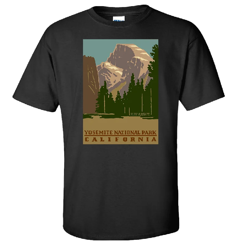 trendy puff sleeve blouse for women -Yosemite Halfdome California Asst Colors T-shirt/tee