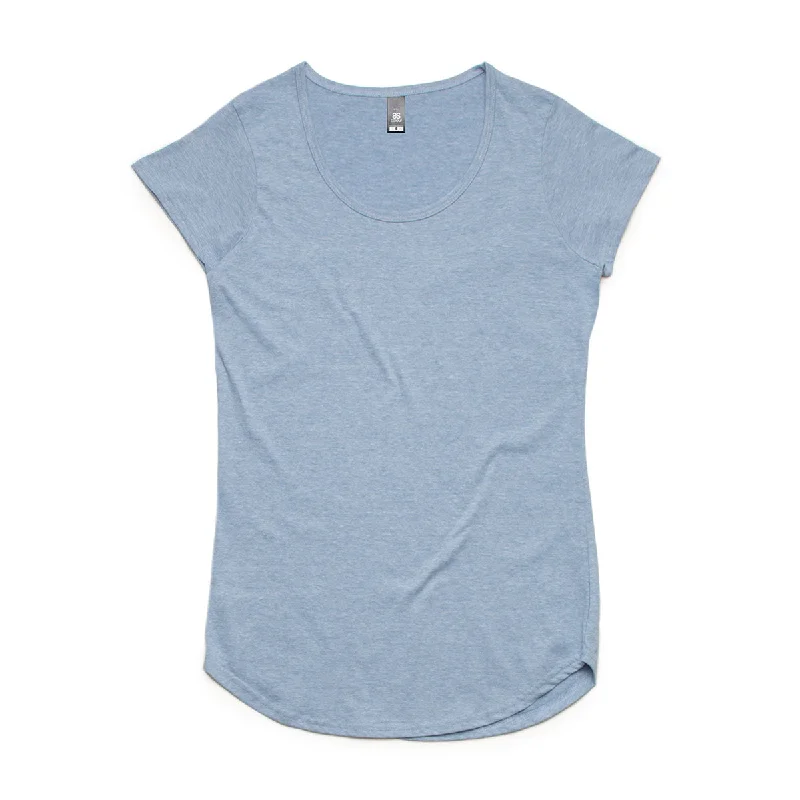 ladies' cowl neck blouse -AS Colour Women's Light Blue Marle Mali Tee