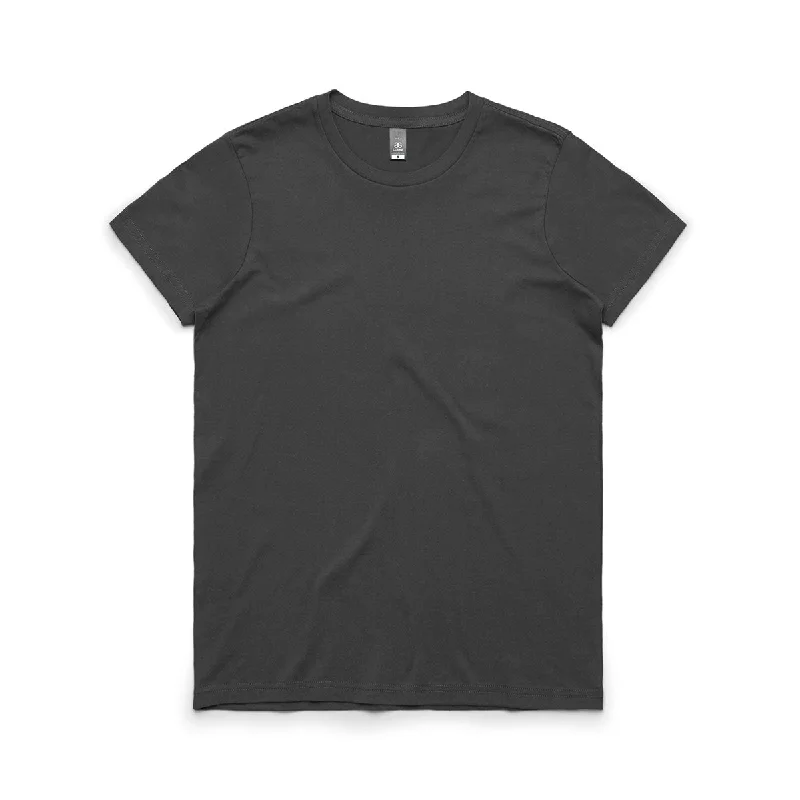 loose-fit linen top for women -AS Colour Women's Charcoal Maple Tee