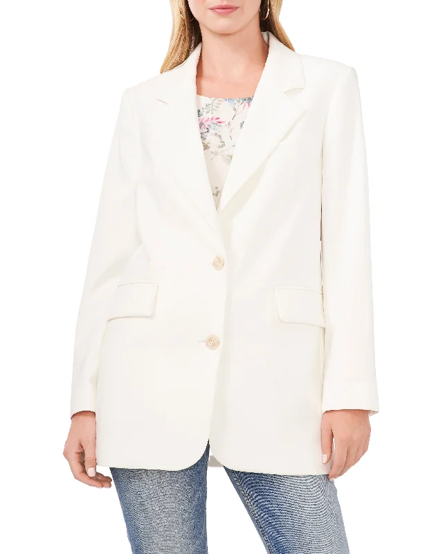 women's oversized corduroy jacket -Notch-Lapel Blazer