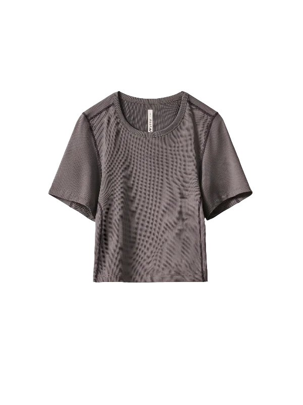 modern high-low hem top for ladies -Women's Alt_Road™ Cropped Tee