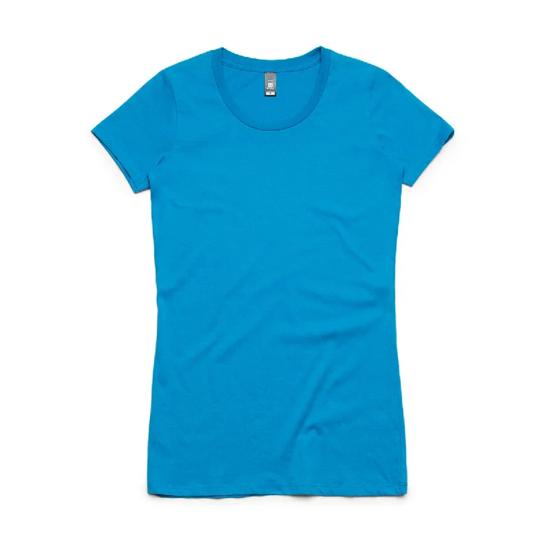 trendy square-neck blouse for ladies -AS Colour Women's Arctic Blue Wafer Tee