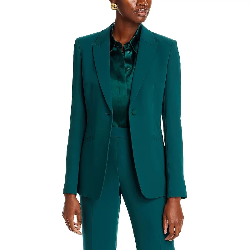 women's reversible coat -Lafayette 148 New York Womens Silk Blend Suit Separate One-Button Blazer