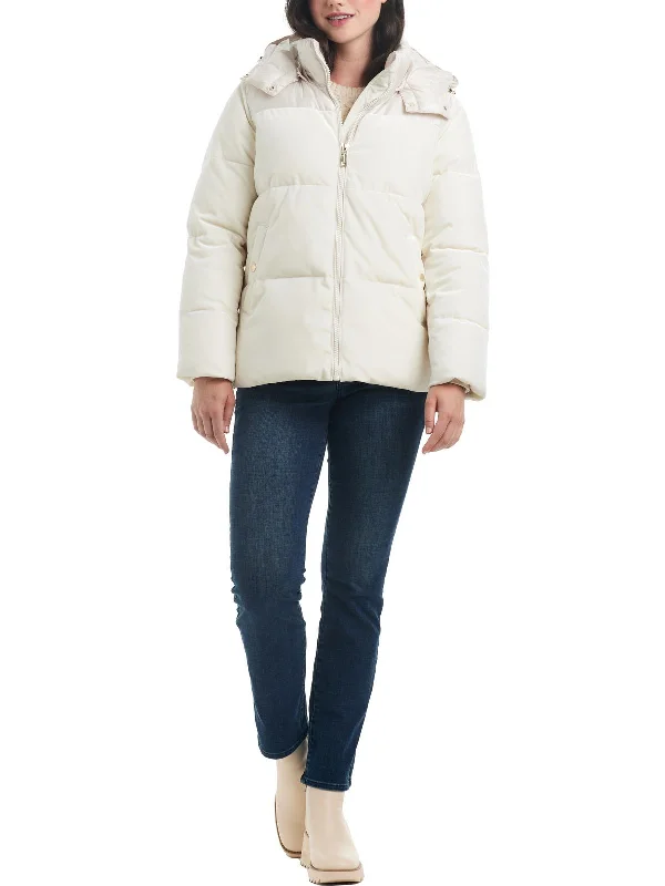 women's varsity bomber jacket -Womens Cold Weather Cozy Puffer Jacket