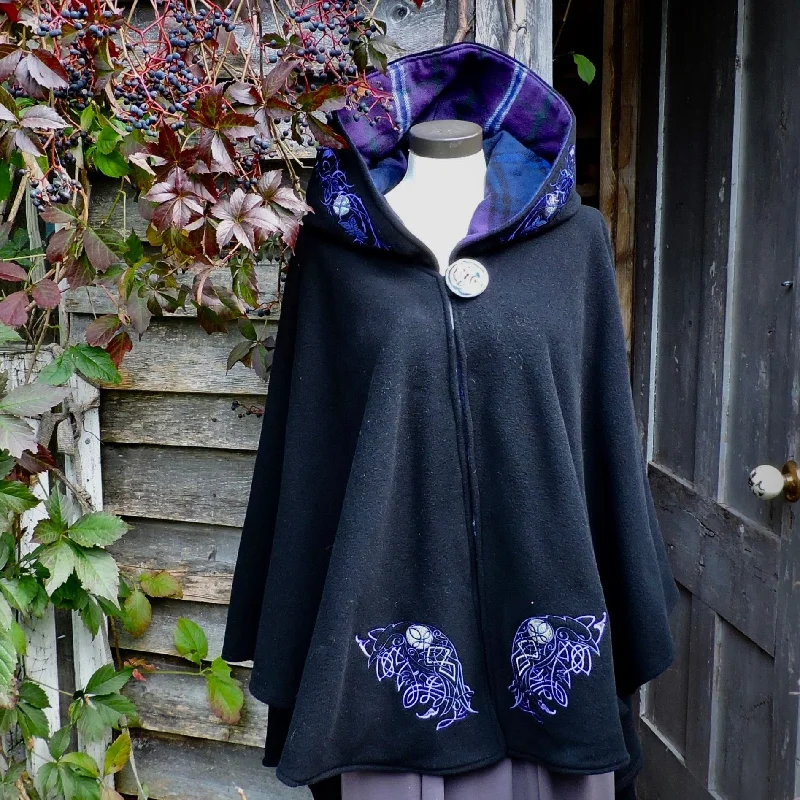 women's teddy bear coat -Scotland Forever Midnight Raven