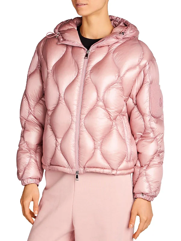 women's double-breasted coat -Anthon Womens Quilted Down Puffer Jacket