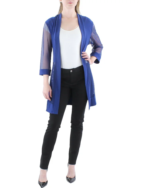 women's varsity bomber jacket -Womens Illusion 3/4 Sleeves Jacket