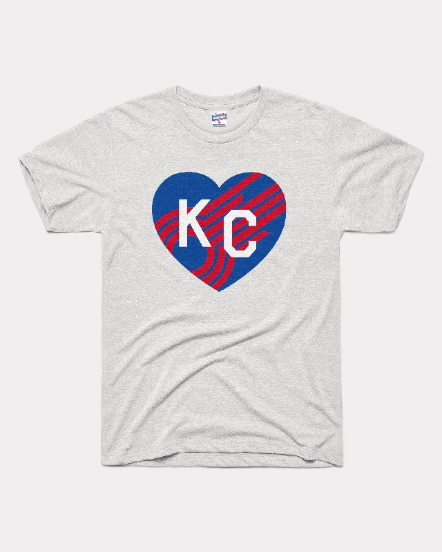 trendy puff sleeve blouse for women -KC Comets Heart Ash T-Shirt