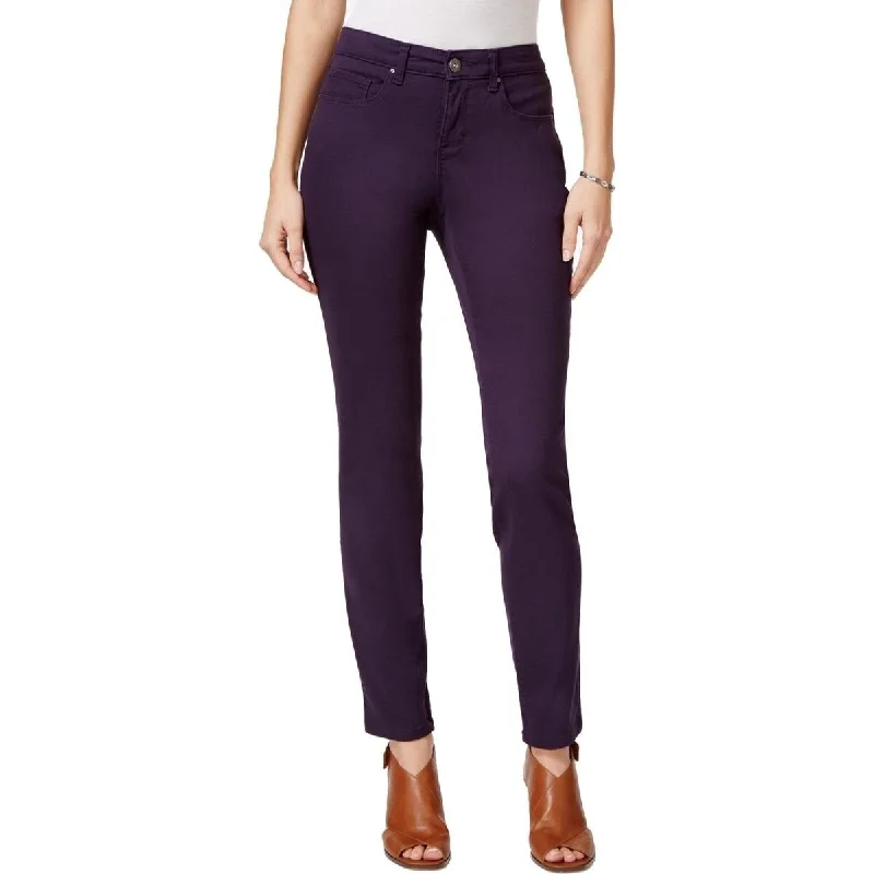 women's classic blue jeans -Style & Co Women's Denim Mid-Rise Skinny Jeans Dark Grape Size 14" - Purple - 14