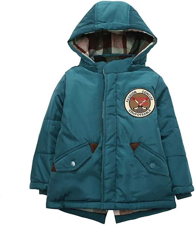 women's classic pea coat -RH Boys' Down Coat Winter Puffer Jacket Removable Hood Warm Outdoor 1-5T RHN2331