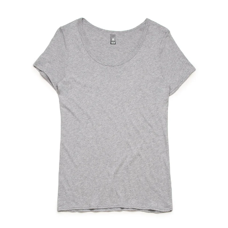 women's sporty zip-up pullover -AS Colour Women's Grey Marle Shutter Tee