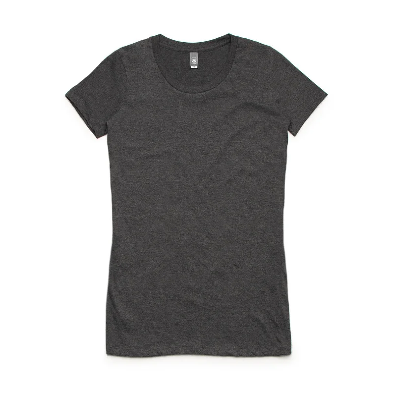 ladies' modern draped top -AS Colour Women's Asphalt Marle Wafer Tee