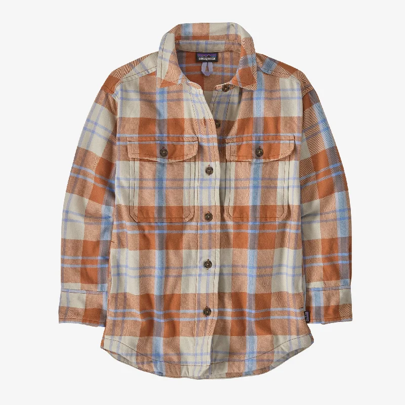 ladies' boyfriend-style shirt -Women's Heavyweight Fjord Flannel Overshirt