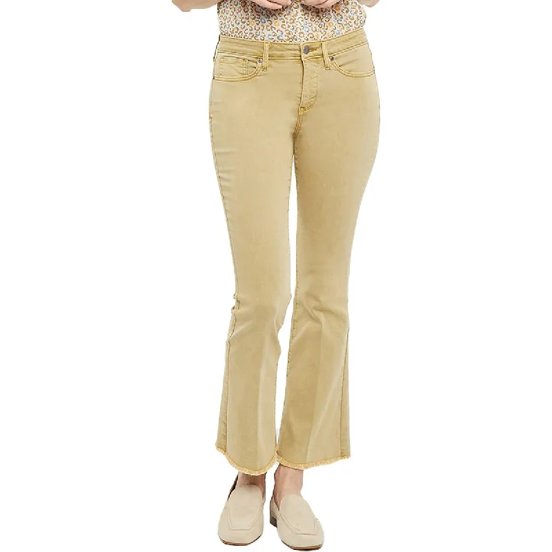 casual denim capri pants for women -Ava Womens High Rise Ankle Flare Jeans