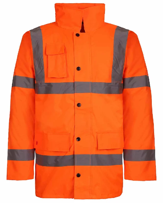 warm shearling coat for women -Fort Workwear Hi-Vis Quilted Jacket