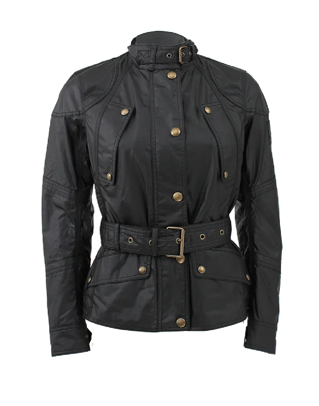 stylish fleece-lined coat for women -Trackmaster Jacket