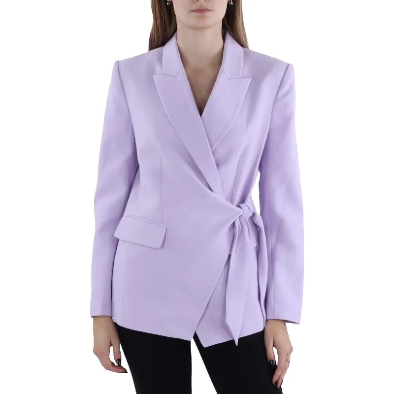 winter parka for women -BCBGMAXAZRIA Womens Side Tie Business Suit Jacket