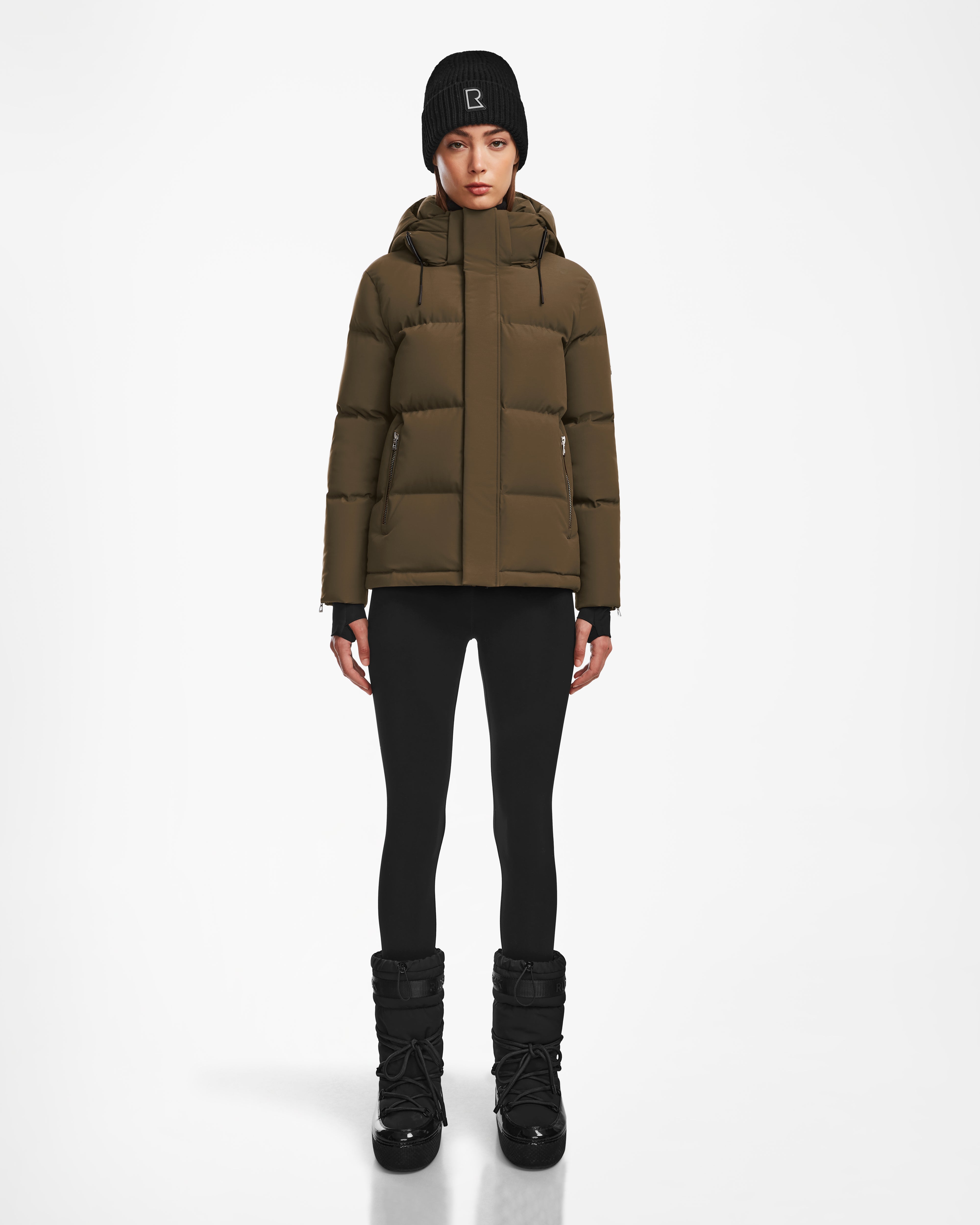 women's winter coat -JOON M - 8123596 Army