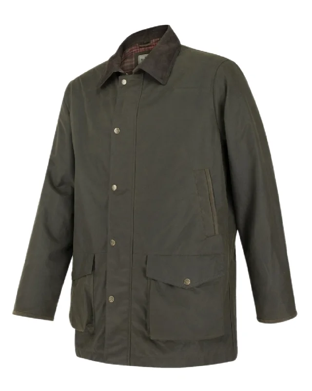 women's asymmetrical zip jacket -Hoggs of Fife Caledonia Waxed Jacket