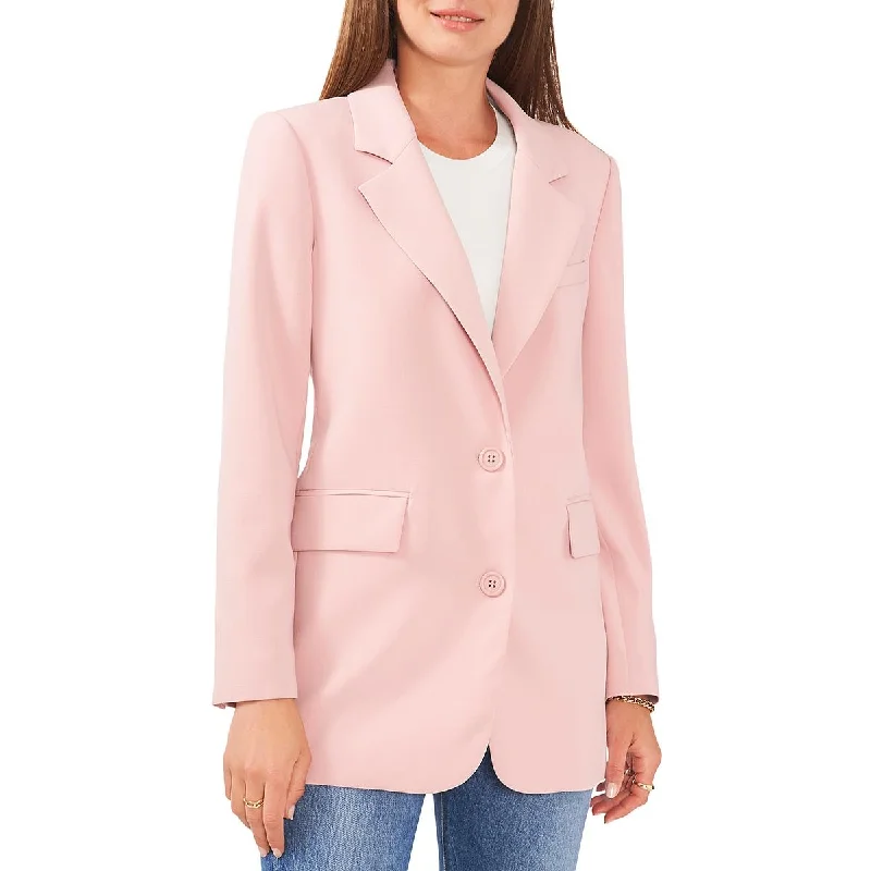 versatile trench coat for ladies -Vince Camuto Womens Notch Lapel Career Two-Button Blazer