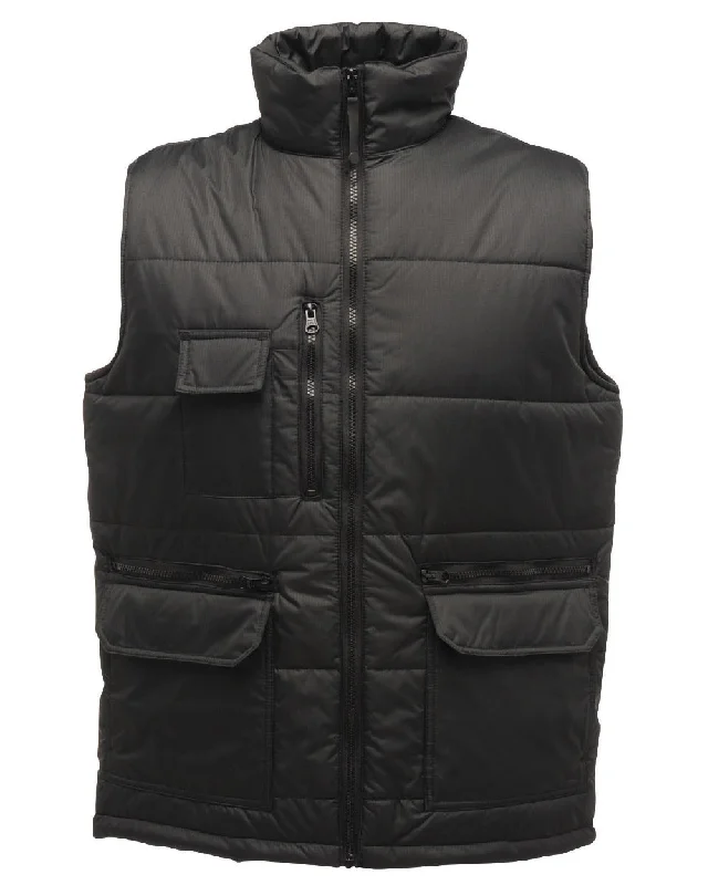 ladies' fur-lined jacket -Regatta Steller Multi-Zip Ripstop Bodywarmer