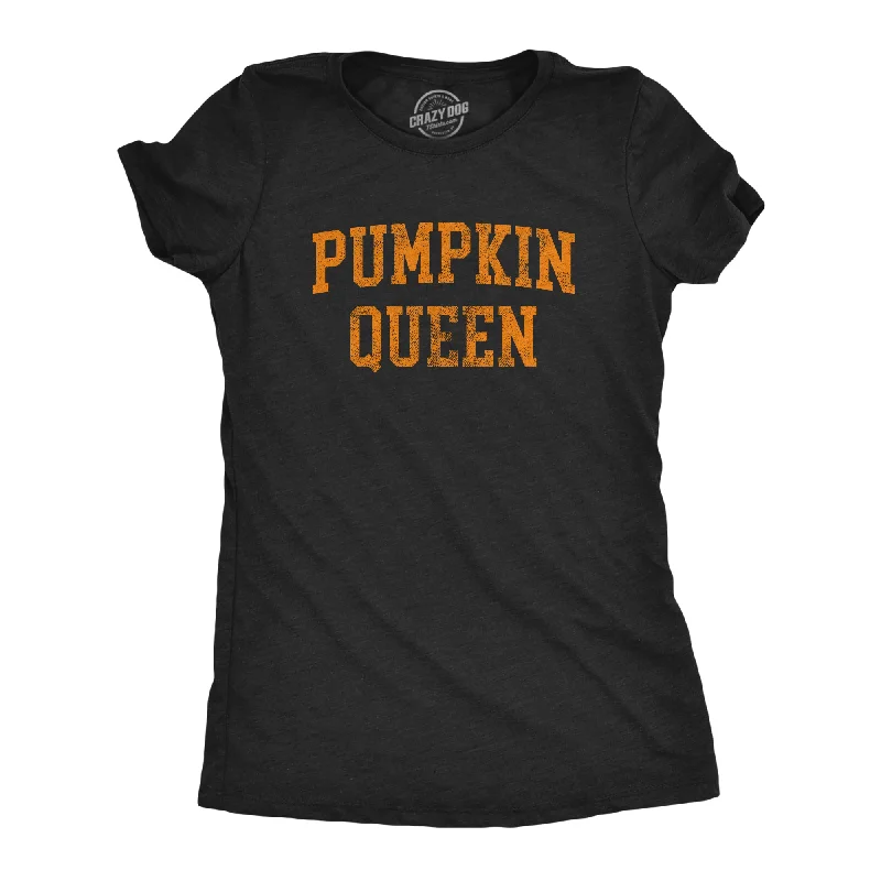 women's breathable activewear top -Pumpkin Queen Women's T Shirt