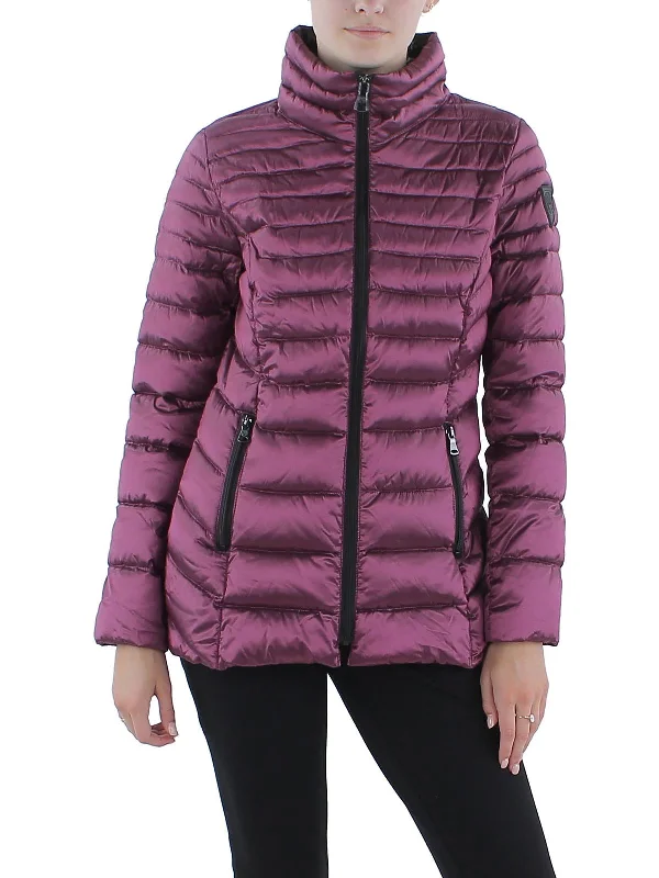 ladies' designer overcoat -Womens Quilted Short Down Coat