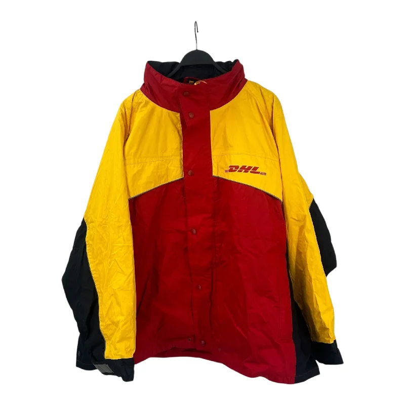 casual oversized shacket for women -Vintage/DHL/Mountain Parka/Yellow/Nylon/ 2XL