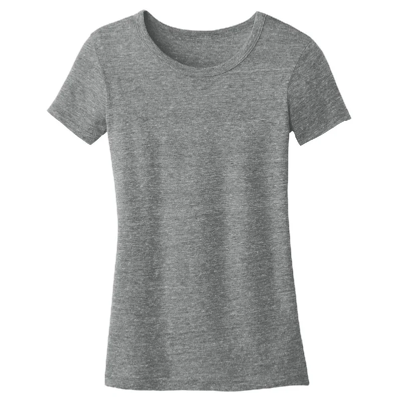 trendy drawstring hem top for ladies -Alternative Women's Eco Grey Eco-Jersey Ideal Tee