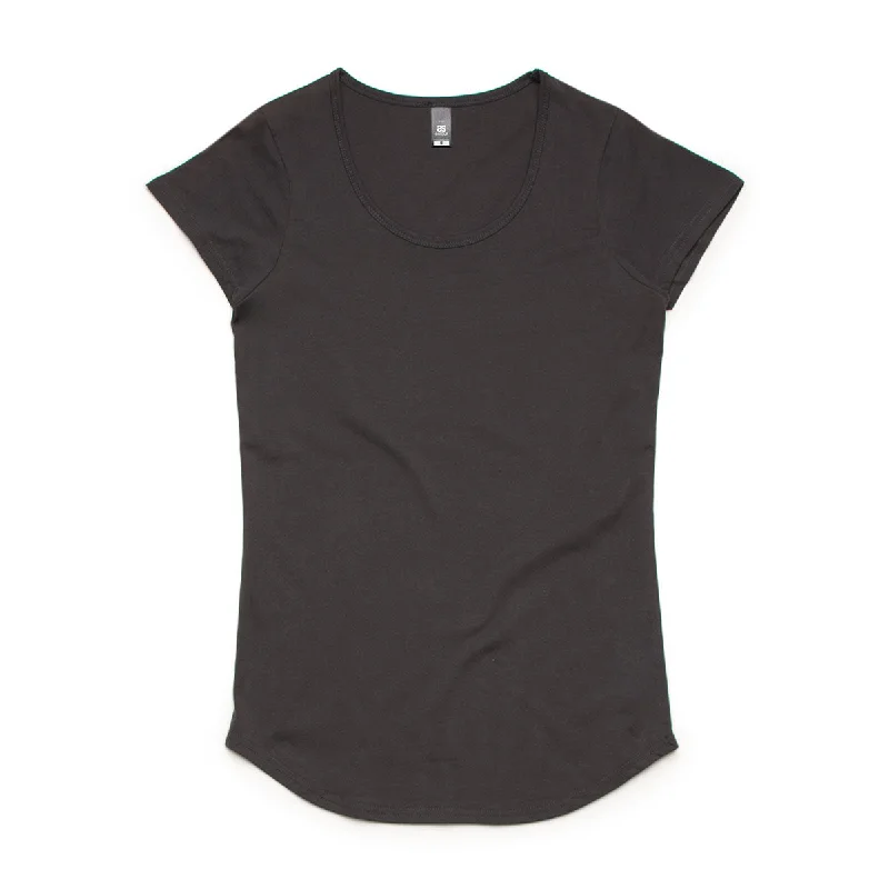 modern high-low hem top for ladies -AS Colour Women's Coal Mali Tee