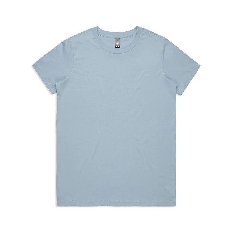 chic asymmetrical top for women -AS Colour Women's Pale Blue Maple Tee