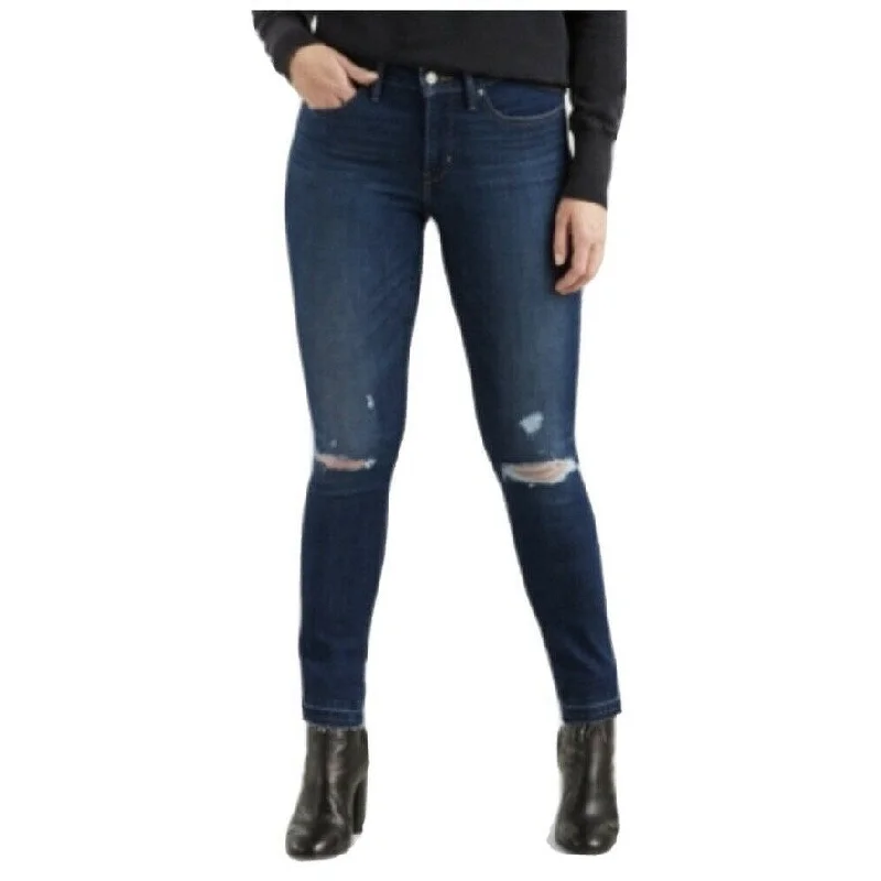 ladies' ultra-high-rise jeans -Levi's Women's 311 Shaping Skinny Jeans Blue Size Medium