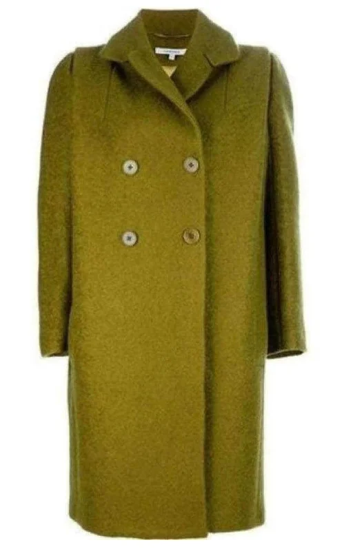 warm down coat for women -WINTER - Double Breasted Oversized Pea Coat