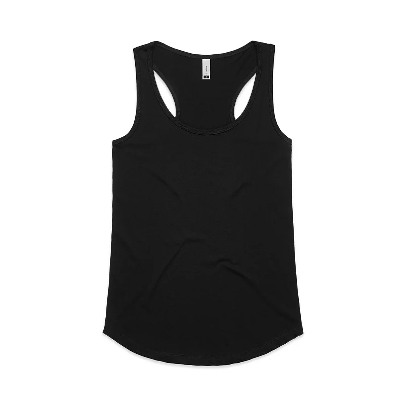 ladies' flowy chiffon blouse -AS Colour Women's Black Yes Racerback Singlet