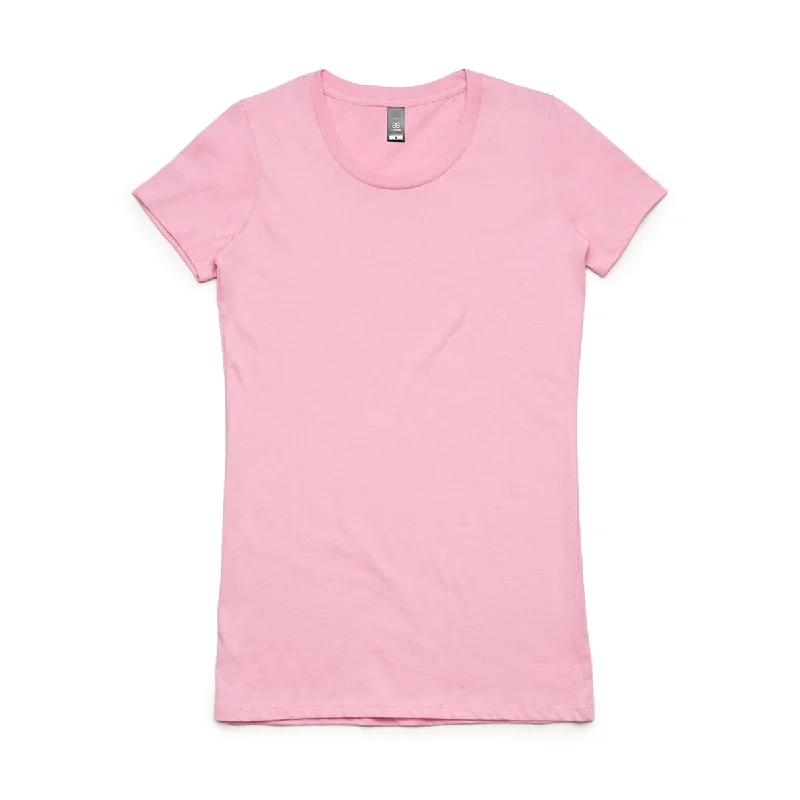 cute graphic tee for ladies -AS Colour Women's Candy Pink Wafer Tee