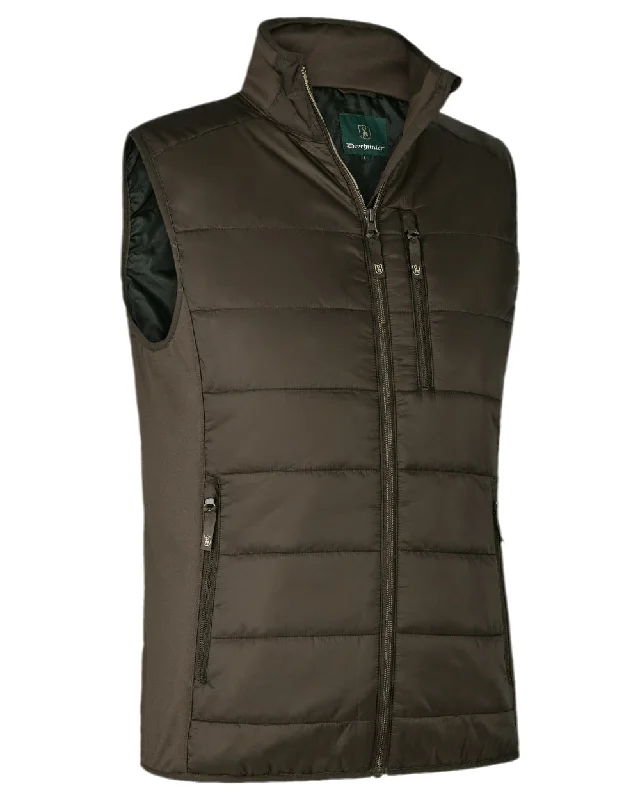 ladies' longline puffer coat -Deerhunter Heat Padded Waistcoat