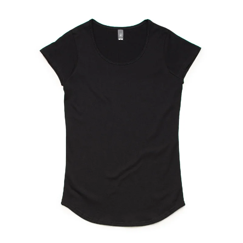 stylish cutout shoulder top for women -AS Colour Women's Black Mali Tee