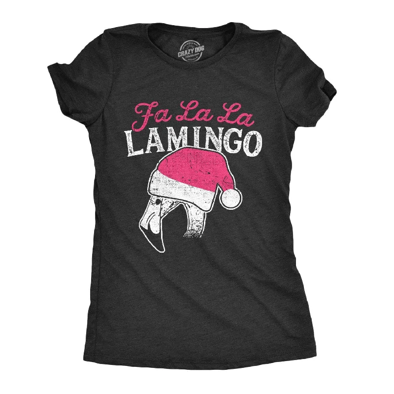 stylish satin camisole for ladies -Fa La La Lamingo Women's T Shirt